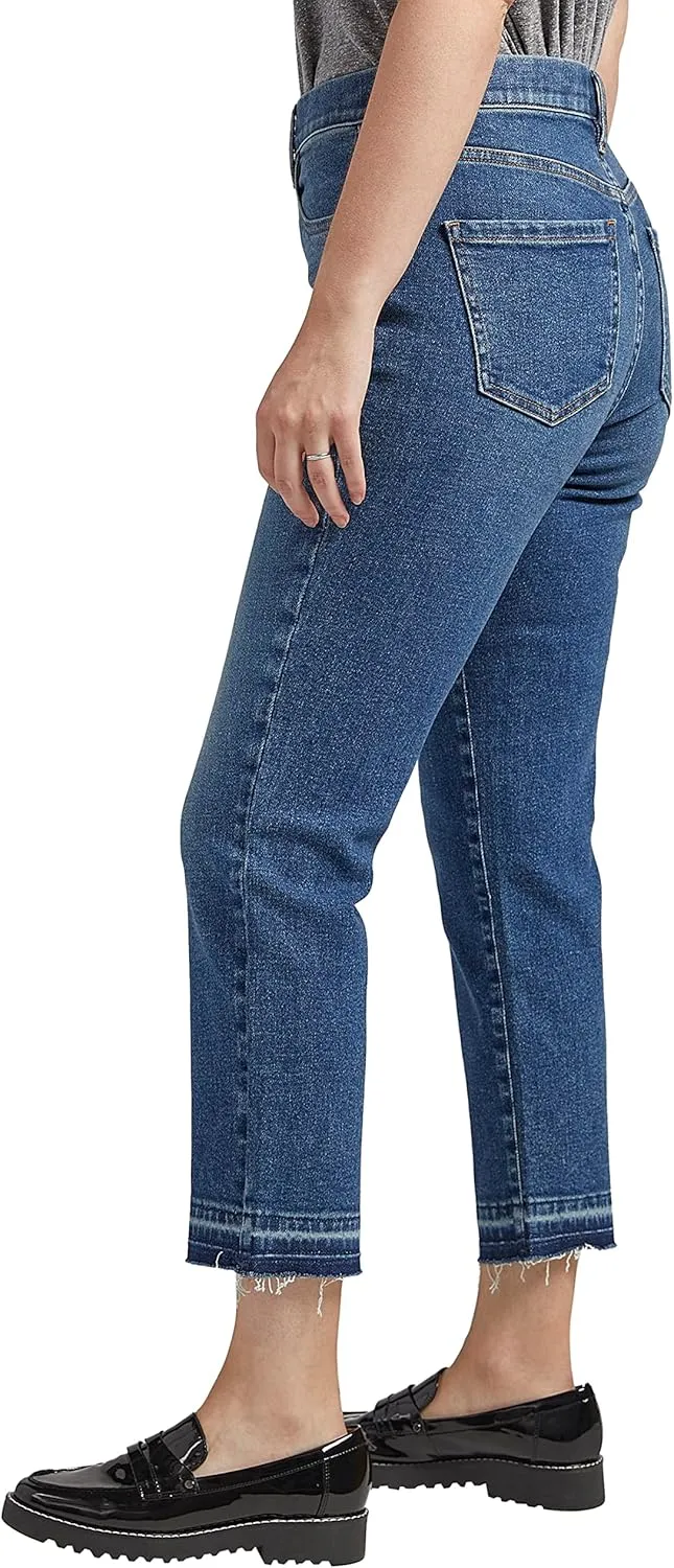 JAG Women's Valentina High Rise Straight Leg Pull-on Jeans-Legacy