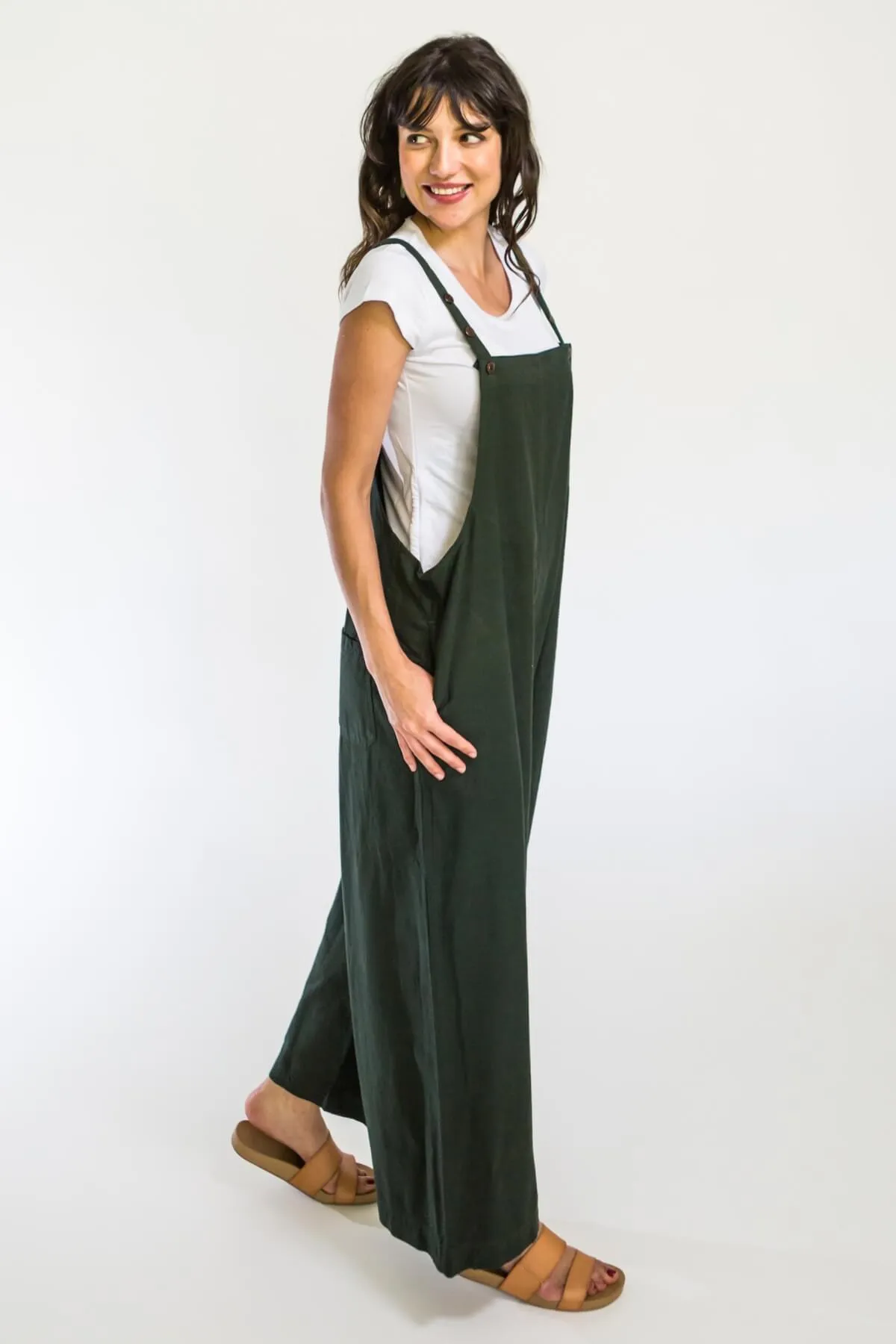 Juanita Overalls | Long - Green