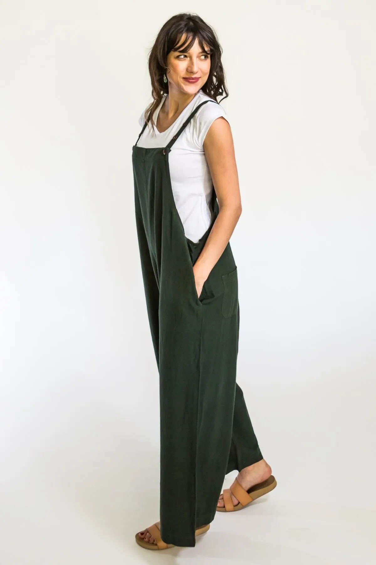Juanita Overalls | Long - Green