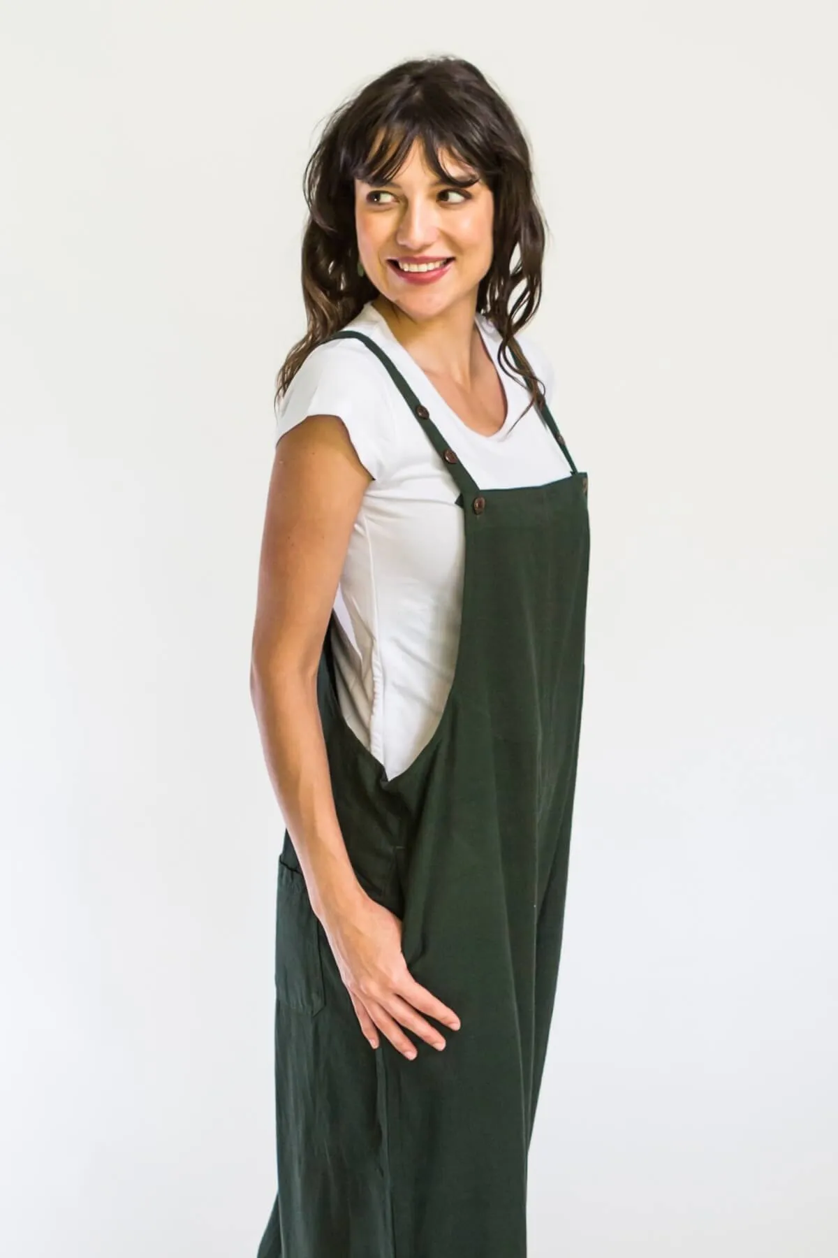 Juanita Overalls | Long - Green