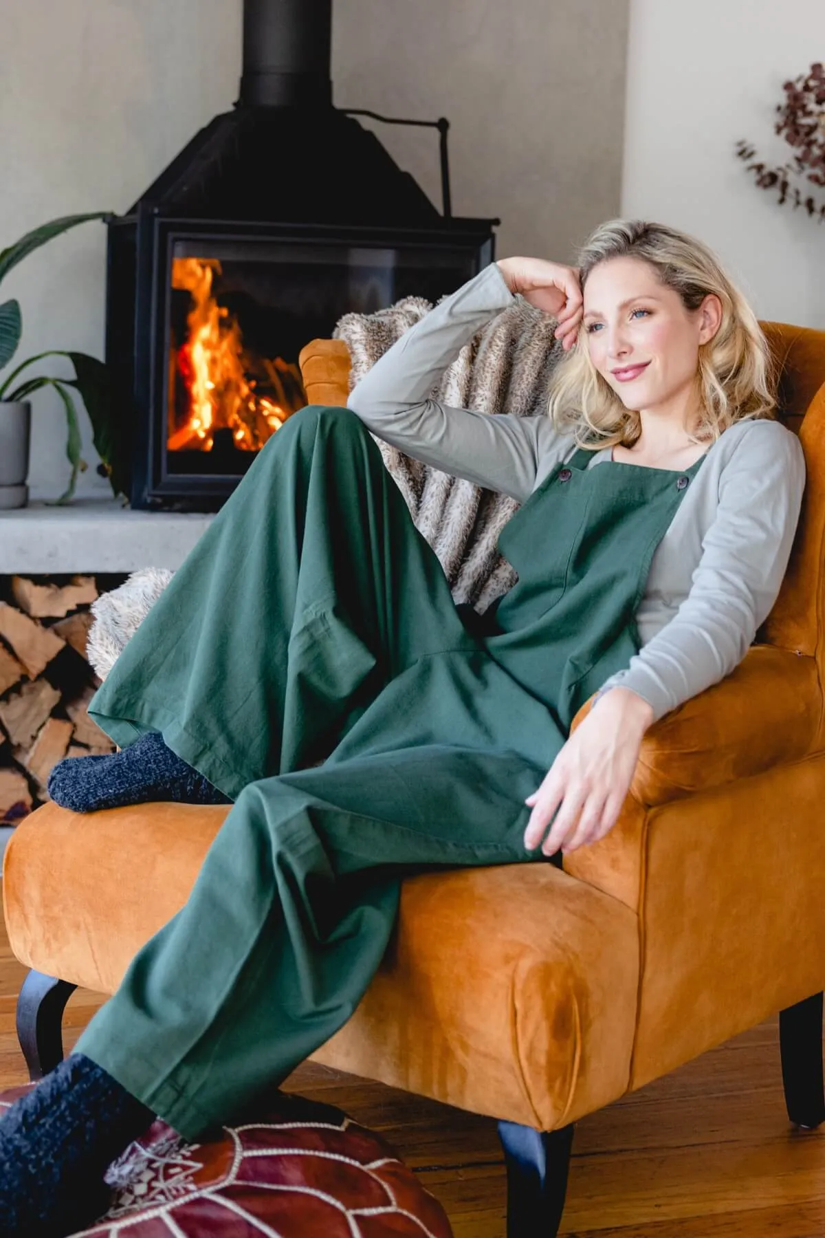 Juanita Overalls | Long - Green