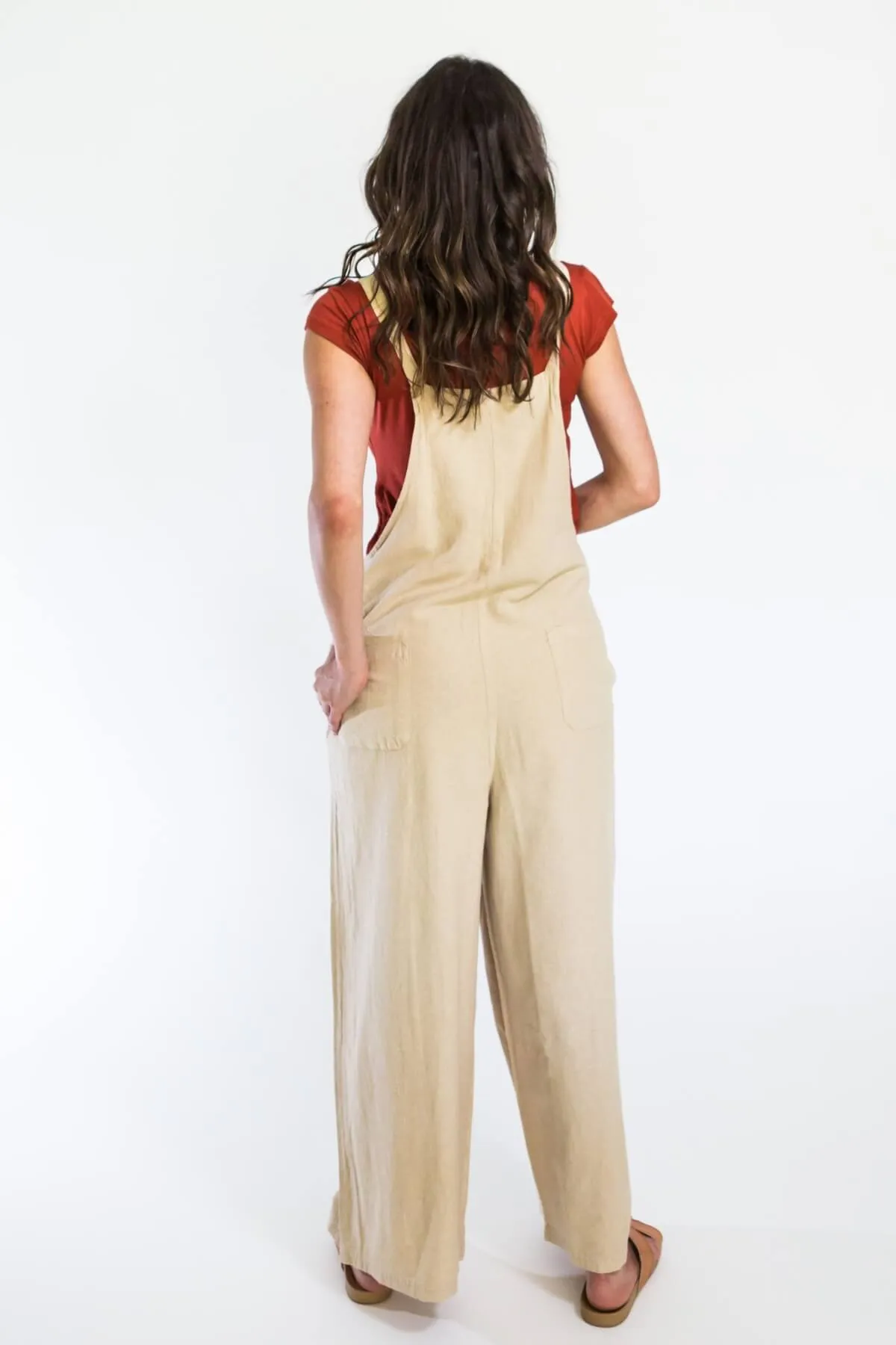 Juanita Overalls | Long - Oatmeal