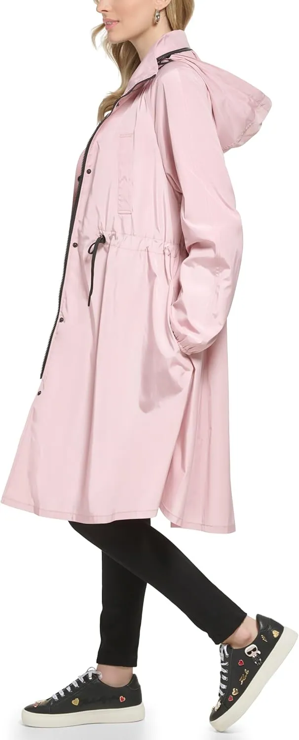 Karl Lagerfeld Paris Women's Belted Trench Coat