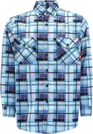 KONRECO FR Shirts for Men 100% Cotton 6.5oz Fire Resistant Lightweight Men's Plaid Work Shirts