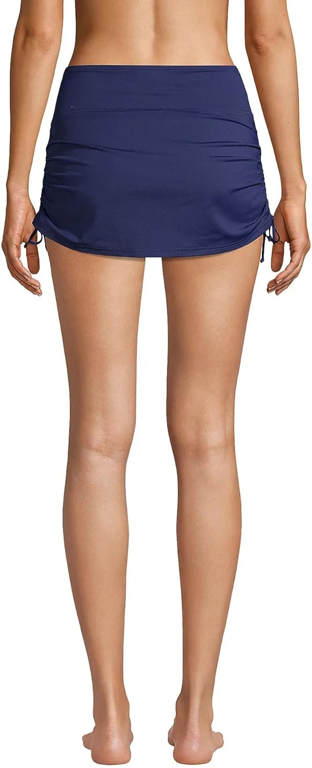 Lands' End Women's Plus Size Adjustable Swim Skirt