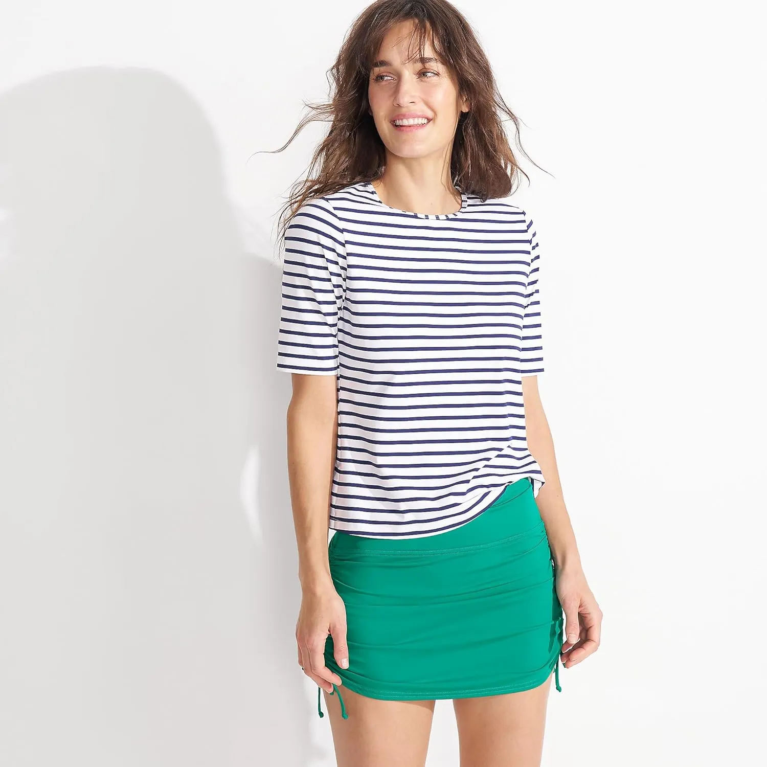 Lands' End Women's Plus Size Adjustable Swim Skirt