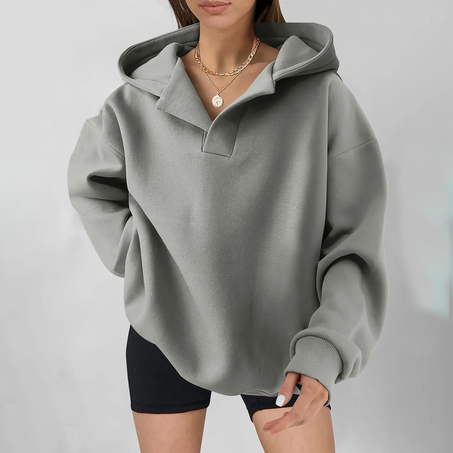 Lastesso Fall Fashion for Women 2024 Trendy Long Sleeve Hoodie Sweatshirt Oversized Comfort Pullover Preppy Clothes