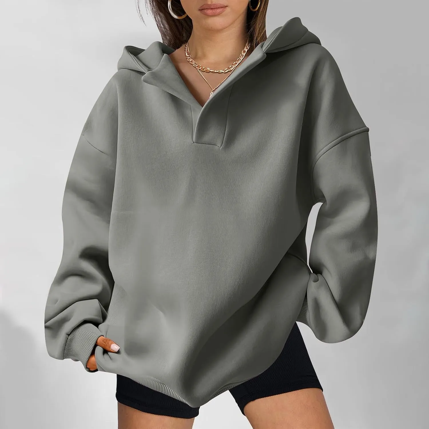Lastesso Fall Fashion for Women 2024 Trendy Long Sleeve Hoodie Sweatshirt Oversized Comfort Pullover Preppy Clothes