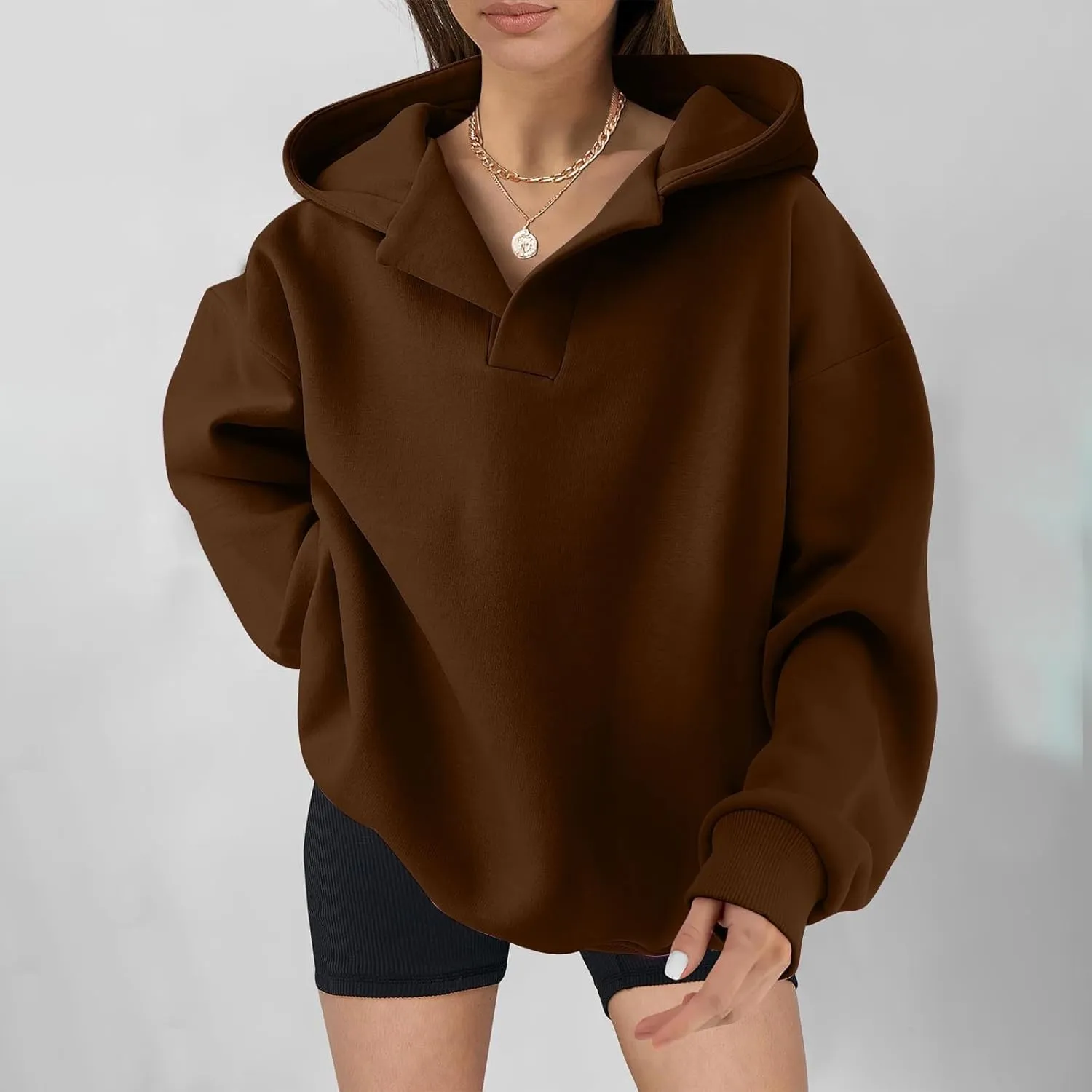 Lastesso Fall Fashion for Women 2024 Trendy Long Sleeve Hoodie Sweatshirt Oversized Comfort Pullover Preppy Clothes
