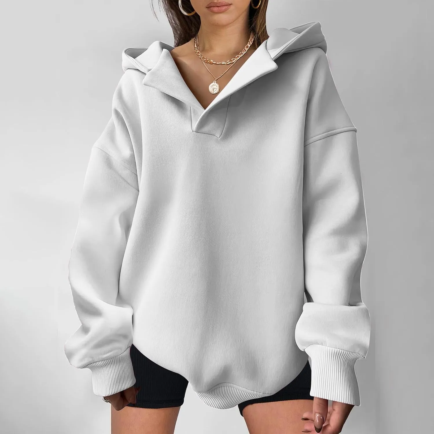 Lastesso Fall Fashion for Women 2024 Trendy Long Sleeve Hoodie Sweatshirt Oversized Comfort Pullover Preppy Clothes