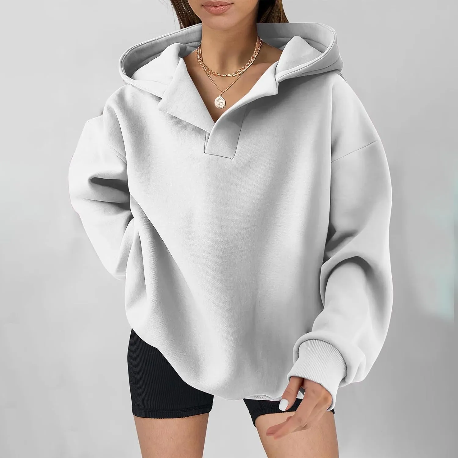 Lastesso Fall Fashion for Women 2024 Trendy Long Sleeve Hoodie Sweatshirt Oversized Comfort Pullover Preppy Clothes