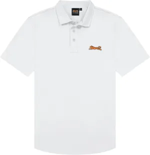 Le TIGRE Classic Cotton Polo Shirts for Men - Breathable Collared Shirts for Men with Stretch - Machine Washable Mens Polo Shirts - White, Size XL