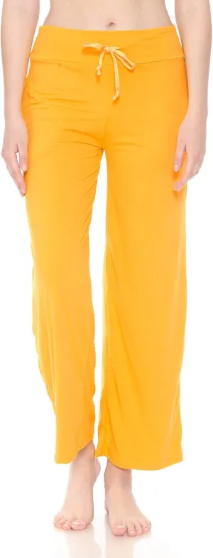 Leggings Depot Women's Fashion Pajama Pants with Pockets Comfy Drawstring Sleep Lounge Bottoms