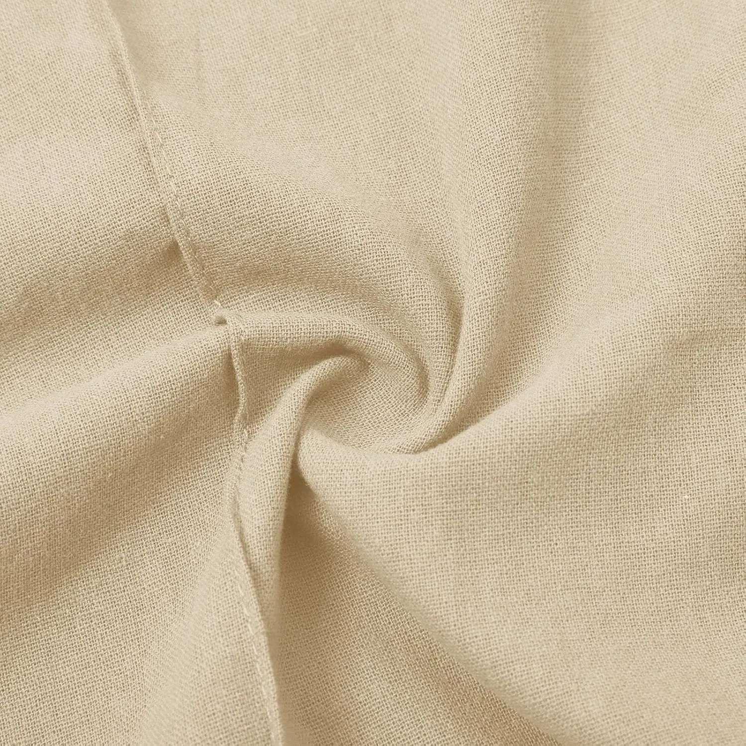 Linen Pants Women Loose Straight Leg Drawstring Summer Pants Casual Baggy Vacation Flowy Sweatpants with Pockets