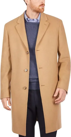 LONDON FOG Men's Signature Wool-Blend Topcoat