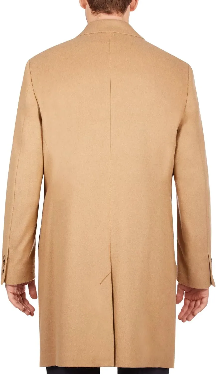 LONDON FOG Men's Signature Wool-Blend Topcoat