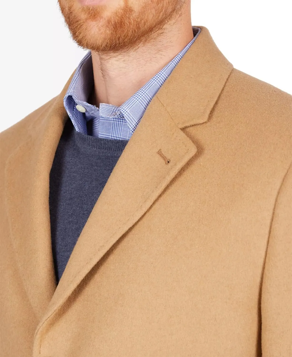 LONDON FOG Men's Signature Wool-Blend Topcoat