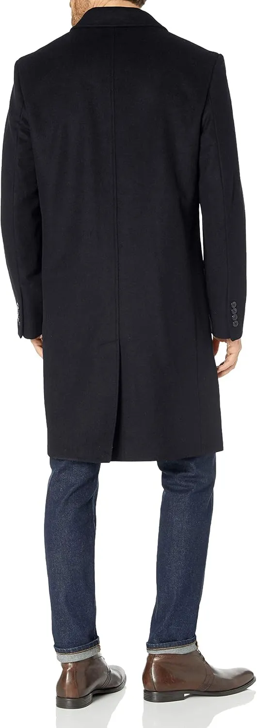 LONDON FOG Men's Signature Wool-Blend Topcoat