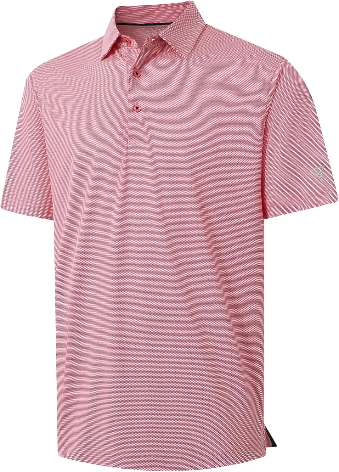 M MAELREG Golf Shirts for Men Dry fit Sports Jacquard Lightweight Performance Texture Short Sleeve Collared Polo Shirts