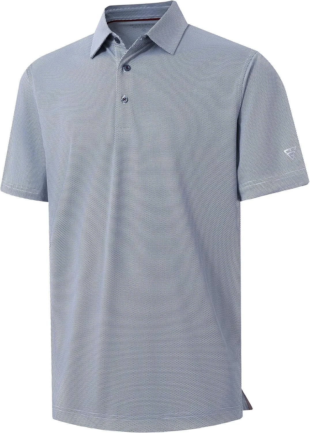 M MAELREG Golf Shirts for Men Dry fit Sports Jacquard Lightweight Performance Texture Short Sleeve Collared Polo Shirts