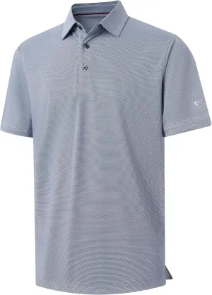 M MAELREG Golf Shirts for Men Dry fit Sports Jacquard Lightweight Performance Texture Short Sleeve Collared Polo Shirts