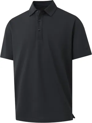 M MAELREG Golf Shirts for Men Pique Solid Performance Moisture Wicking Lightweight Collared Mens Polo Shirts Short Sleeve