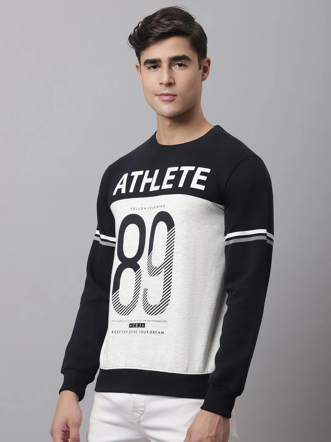 Men Off White Sweatshirt
