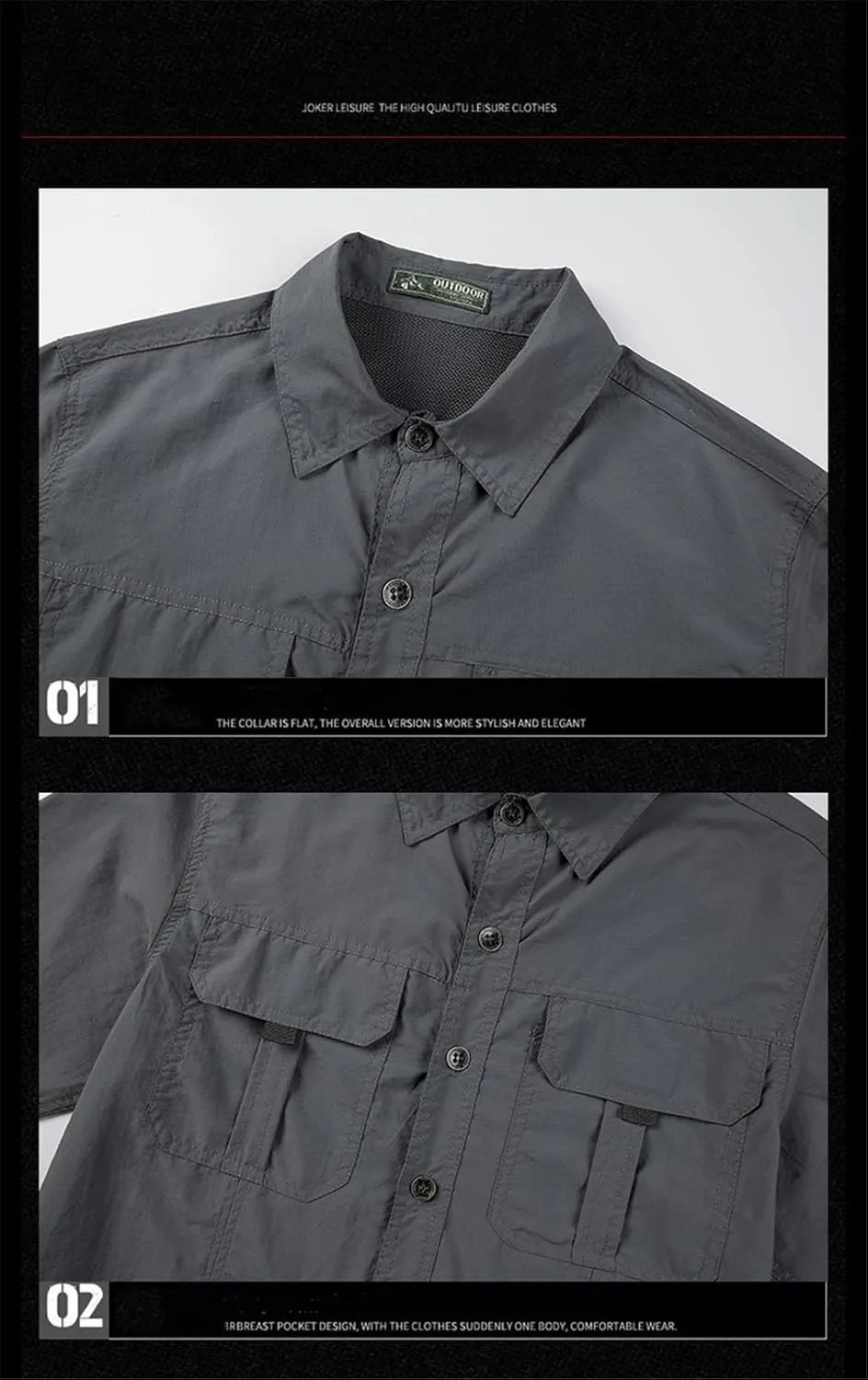 Men Tactical Military Shirts Lightweight Quick Dry Cargo Long Sleeve Combat Army Fishing Tops Shirts
