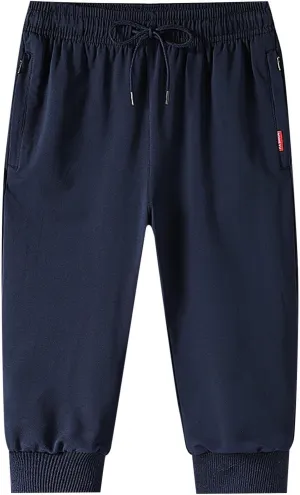 Men's Cargo Combat Work Pant Running Workout Jogger Plus Size Sweatpant Baggy Open Hem Drawstring Waist Pants