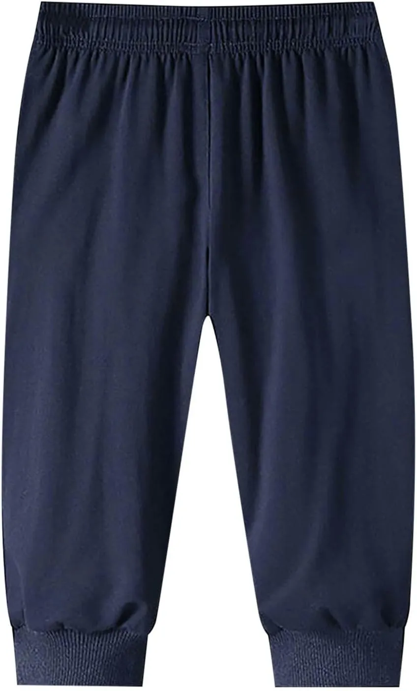 Men's Cargo Combat Work Pant Running Workout Jogger Plus Size Sweatpant Baggy Open Hem Drawstring Waist Pants
