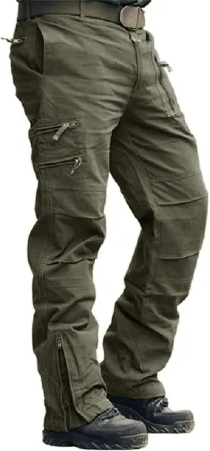 Mens Cargo Pants Mens Casual Pants Relaxed Fit Cargo Sweat Pants Flannel Lined Chino Pants for Men Slim Fit Stretch