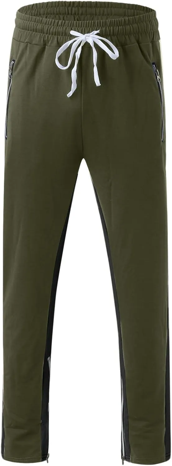 Men's Casual Cargo Pants Multi Pockets Twill Chino Pants Loose Fit Joggers Hiking Trousers Gym Sweatpants Overalls