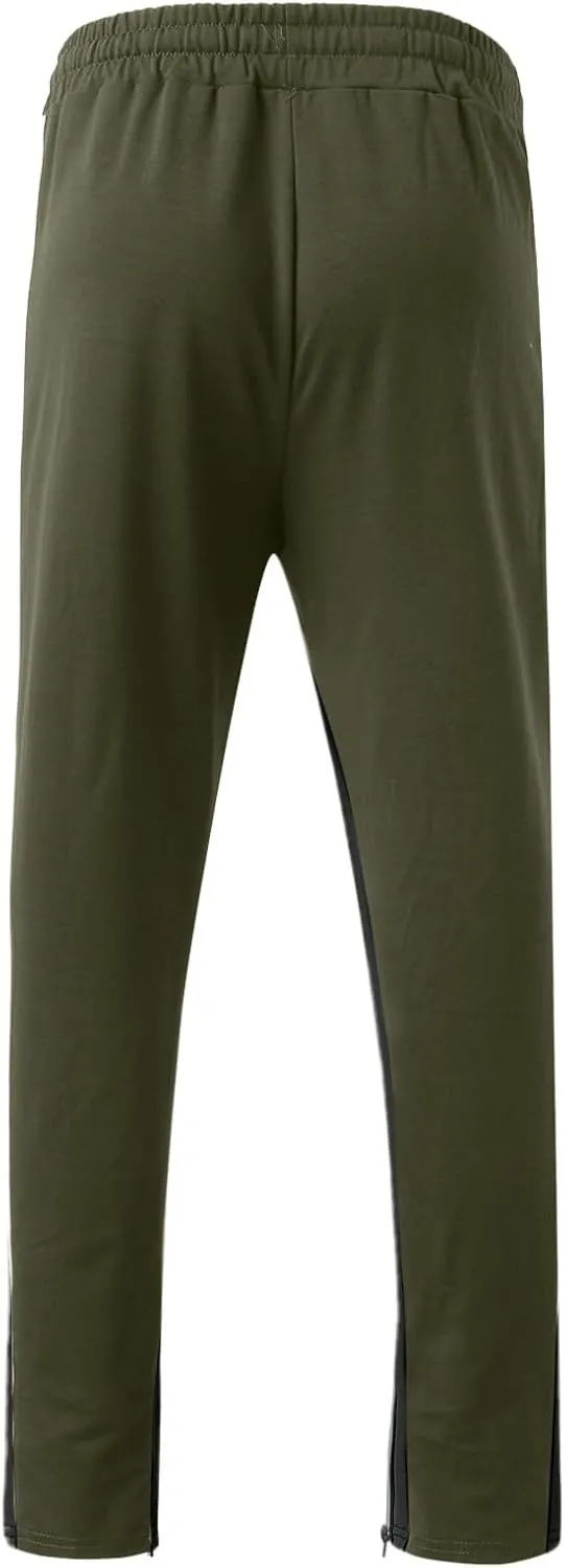 Men's Casual Cargo Pants Multi Pockets Twill Chino Pants Loose Fit Joggers Hiking Trousers Gym Sweatpants Overalls