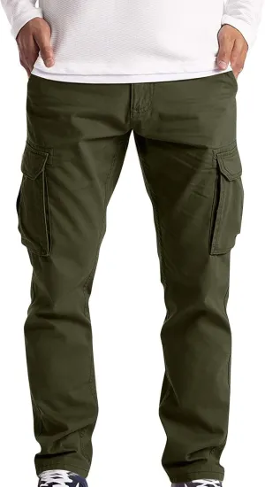 Men's Fashion Loose Handsome PocketJeans Pants Tooling Camouflage Pants M-4XL