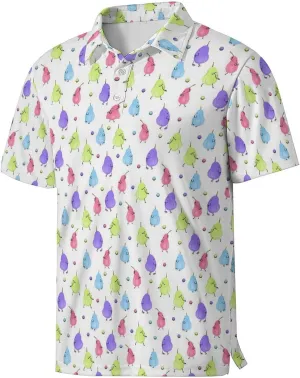 Mens Golf Shirts Shark Golf Polo Shirts for Men Short Sleeve Polo Shirts Golf Mens Polo