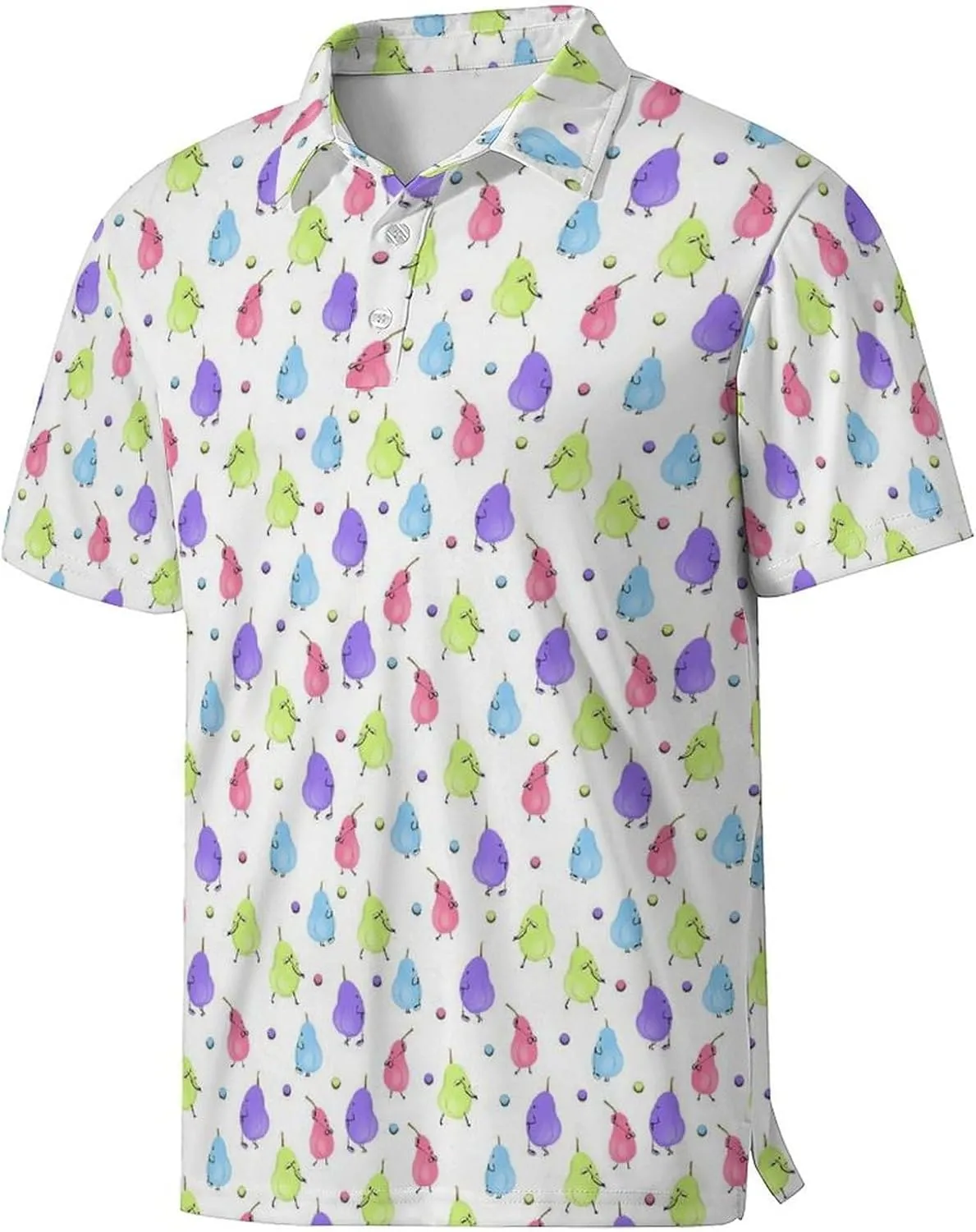 Mens Golf Shirts Shark Golf Polo Shirts for Men Short Sleeve Polo Shirts Golf Mens Polo