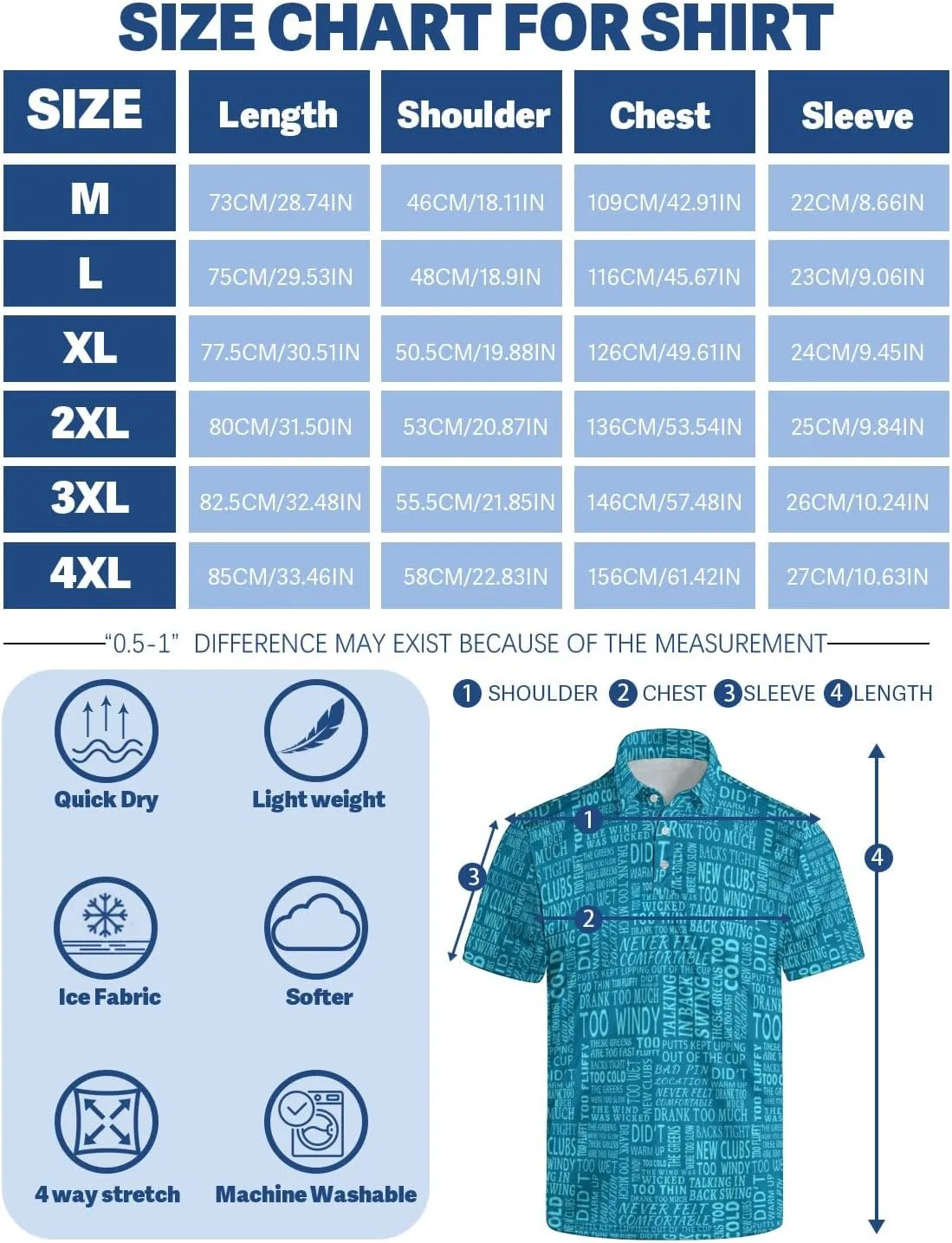 Mens Golf Shirts Shark Golf Polo Shirts for Men Short Sleeve Polo Shirts Golf Mens Polo