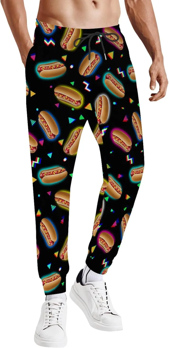 Mens Jogger Pants 80s Outfit for Men Costumes Sweatpants 90s Outfit for Men Casual Sports Track Pants