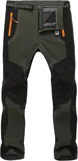 Mens Loose Fit Pants Outdoor and Windproof Mountaineering Travel Sports Pants Polyester Pants Men