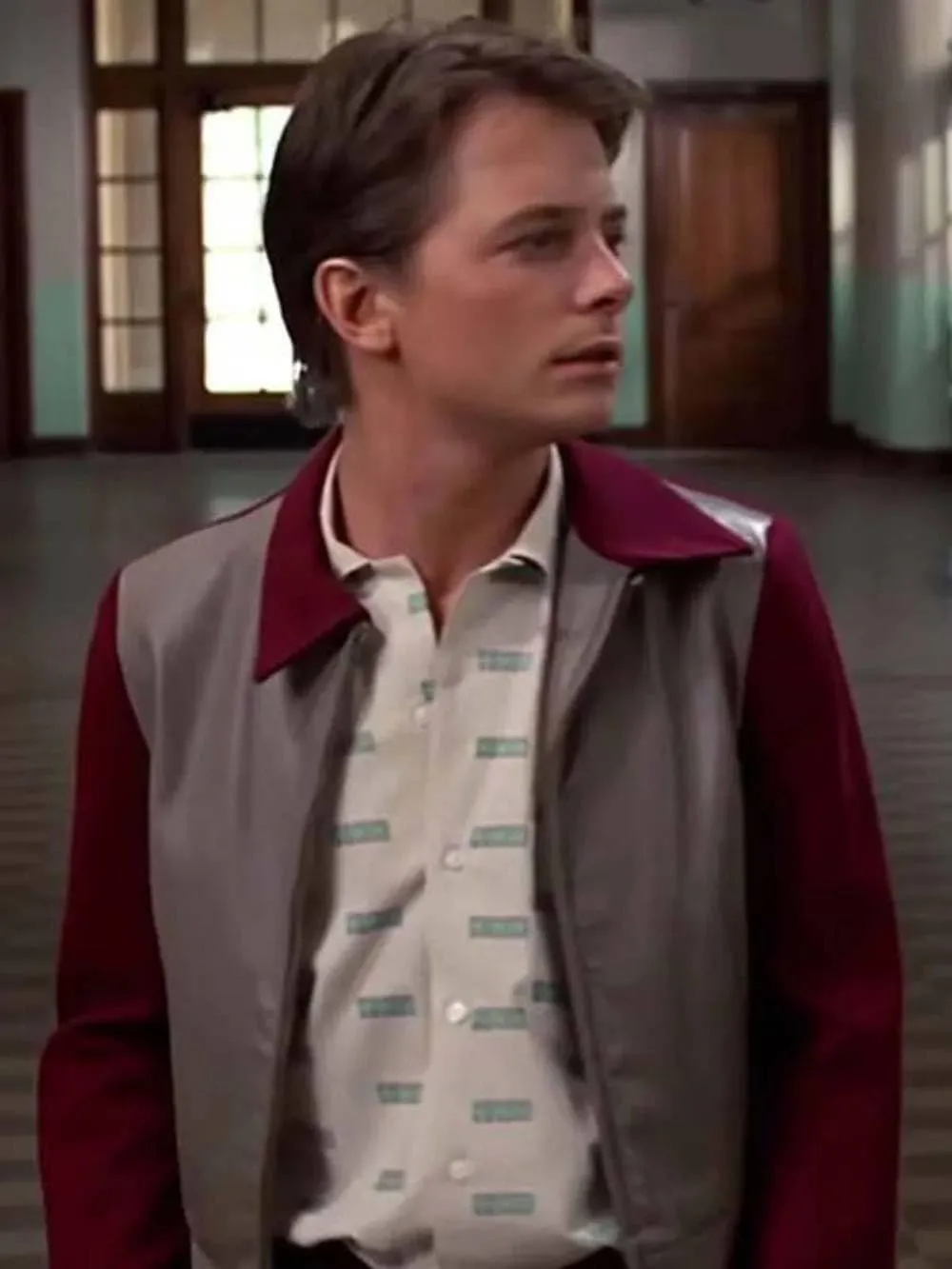 Mens Marty Future Mcfly Leather Jacket Costume Outwear -Marty Mcfly Jacket For Mens