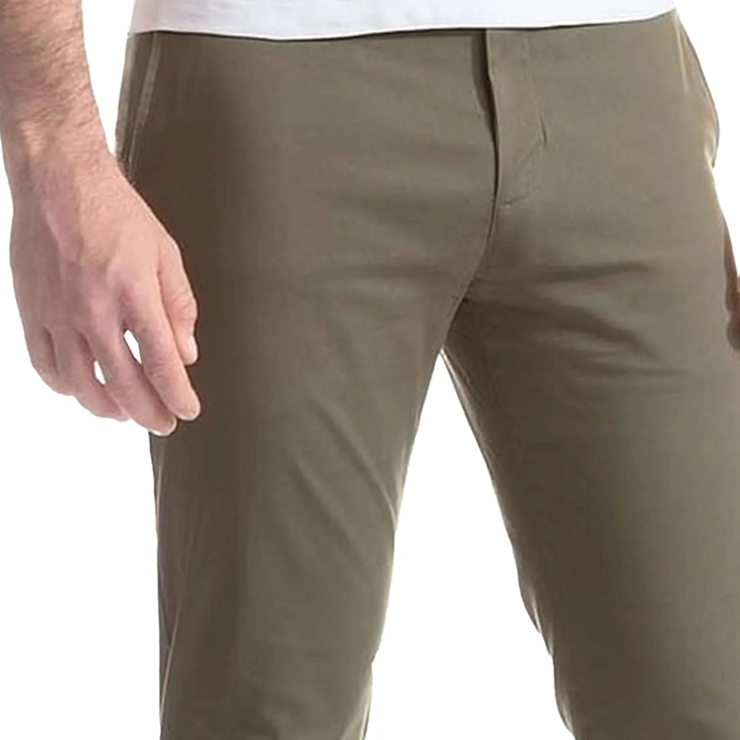 Men's Slim Fit Chino Pants Fashion Comfort Stretch Cotton Casual Pants Stylish Tapered Trousers