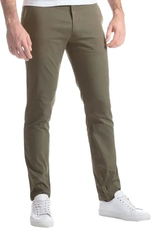 Men's Slim Fit Chino Pants Fashion Comfort Stretch Cotton Casual Pants Stylish Tapered Trousers