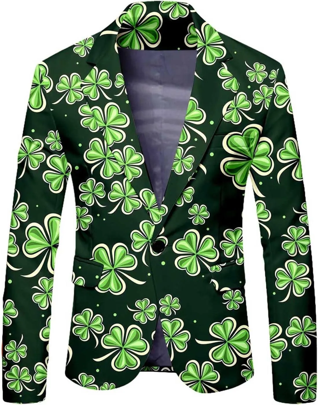 Men's Valentine's Day Slim Fit Suit 2 Piece One Button Jackets Pants Funny Printed Tuxedo Suits Sets