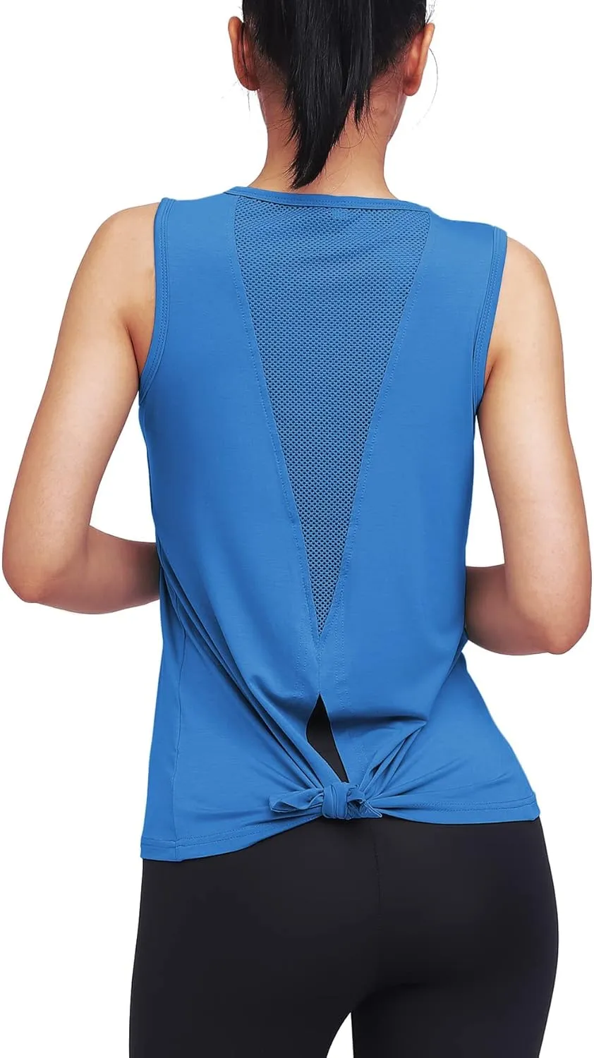 Mippo Workout Tops for Women Yoga Tank Tops Muscle Tank Athletic Shirs Workout Clothes