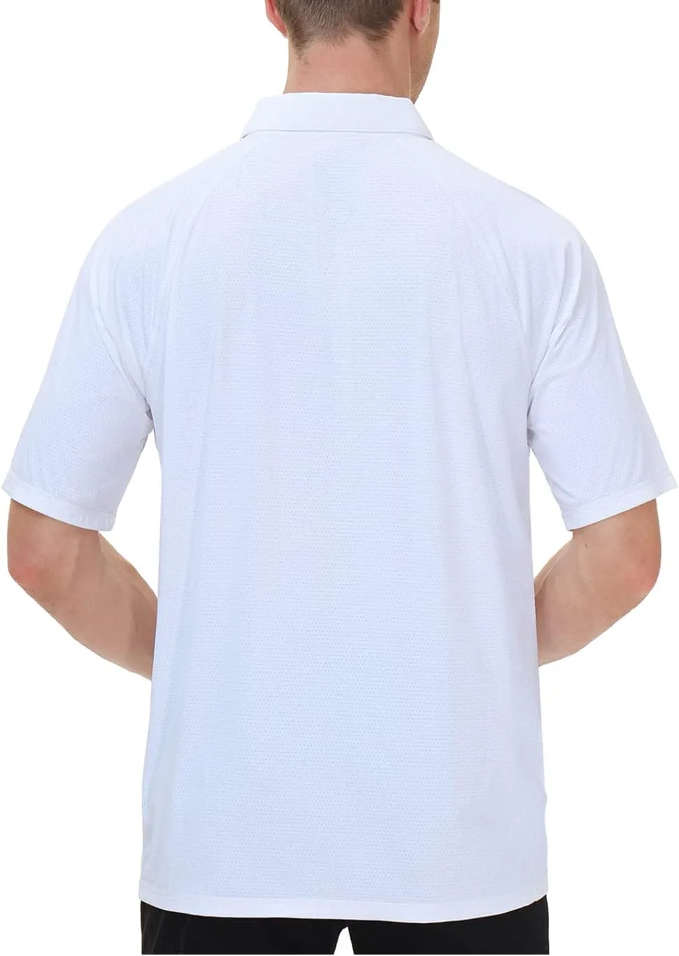 MOHEEN Men's Moisture Wicking Short Sleeve Polo Shirts UPF 50  Lightweight Performance Golf Shirts M-6XL