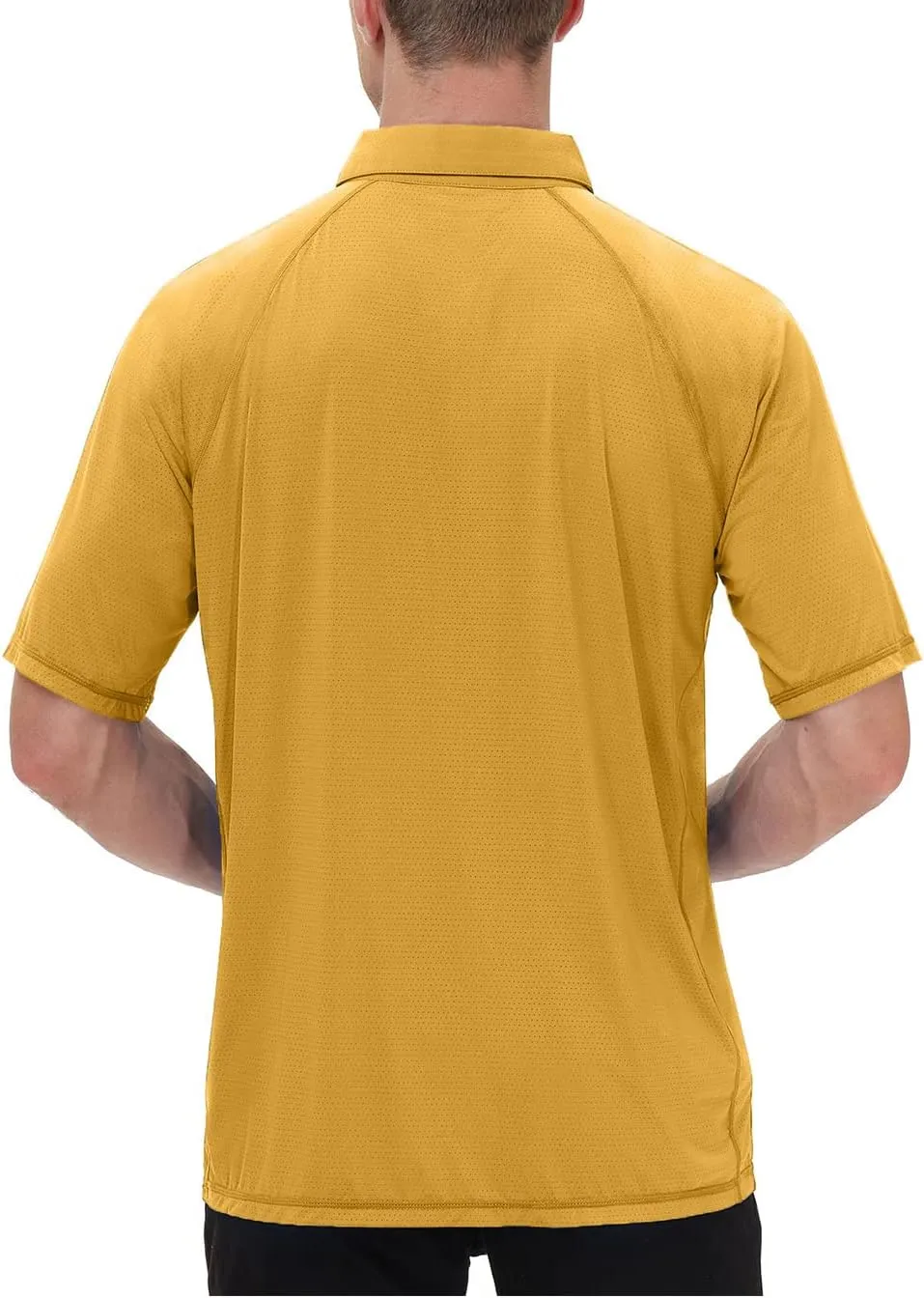 MOHEEN Men's Moisture Wicking Short Sleeve Polo Shirts UPF 50  Lightweight Performance Golf Shirts M-6XL