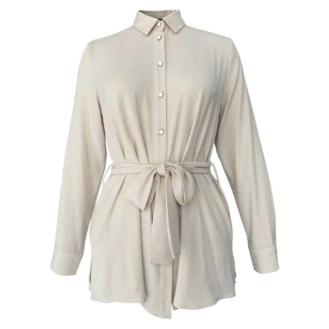 Mydina Oversize Blouse - Cream