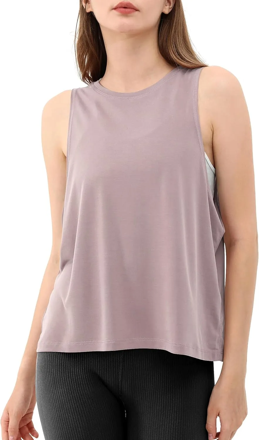 ODODOS 3-Pack Loose Tank Tops for Women Sleeveless Gym Athletic Workout Tops Yoga Shirts