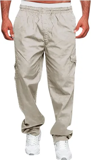 Pants for Men Cargo Pants Sports Casual Jogging Trousers Lightweight Hiking Work Pants Outdoor Pant