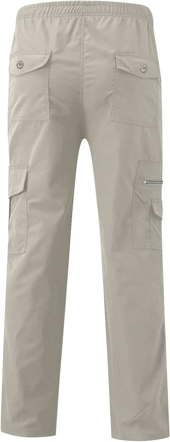 Pants for Men Cargo Pants Sports Casual Jogging Trousers Lightweight Hiking Work Pants Outdoor Pant